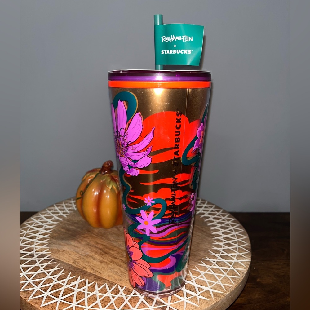 Starbucks 2024 Fall Release Wildflowers of Texas Artist Rex Hamilton Tumbler